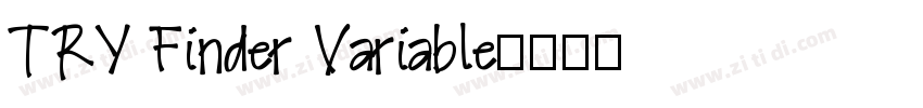 TRY Finder Variable字体转换